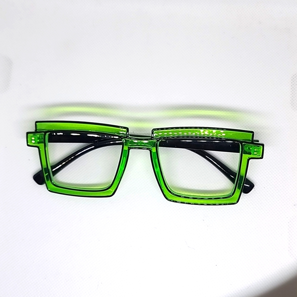 Anime Candy Color Square Glasses 👓